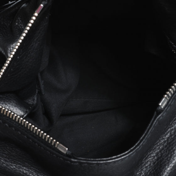 Leather Paddington Messenger Bag Black