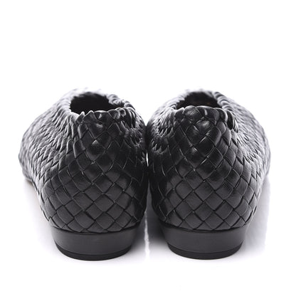 Bottega Veneta Nappa Intrecciato Almond Flats 39 Black 7 of 10