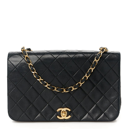 Chanel Lambskin Quilted Small Single Flap Bag Black 1 of 12