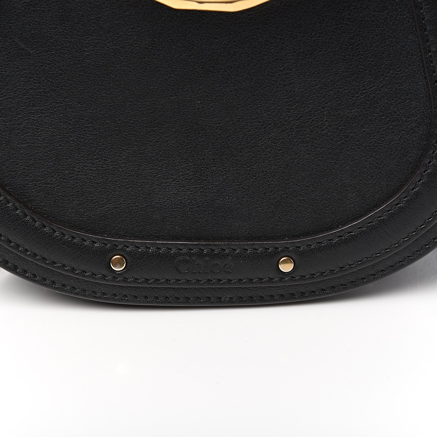 Chloe Calfskin Small Nile Bracelet Bag Black 8 of 9