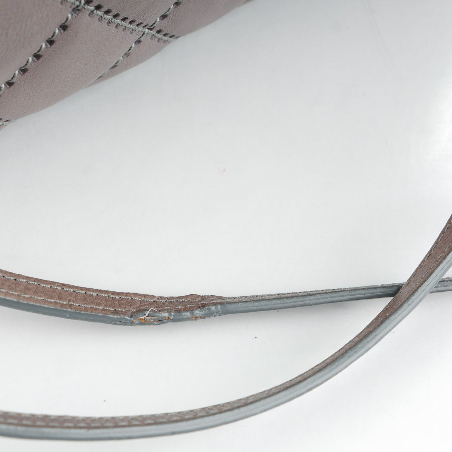 Chanel Calfskin Quilted Large Retro Chain Flap Grey 9 of 10