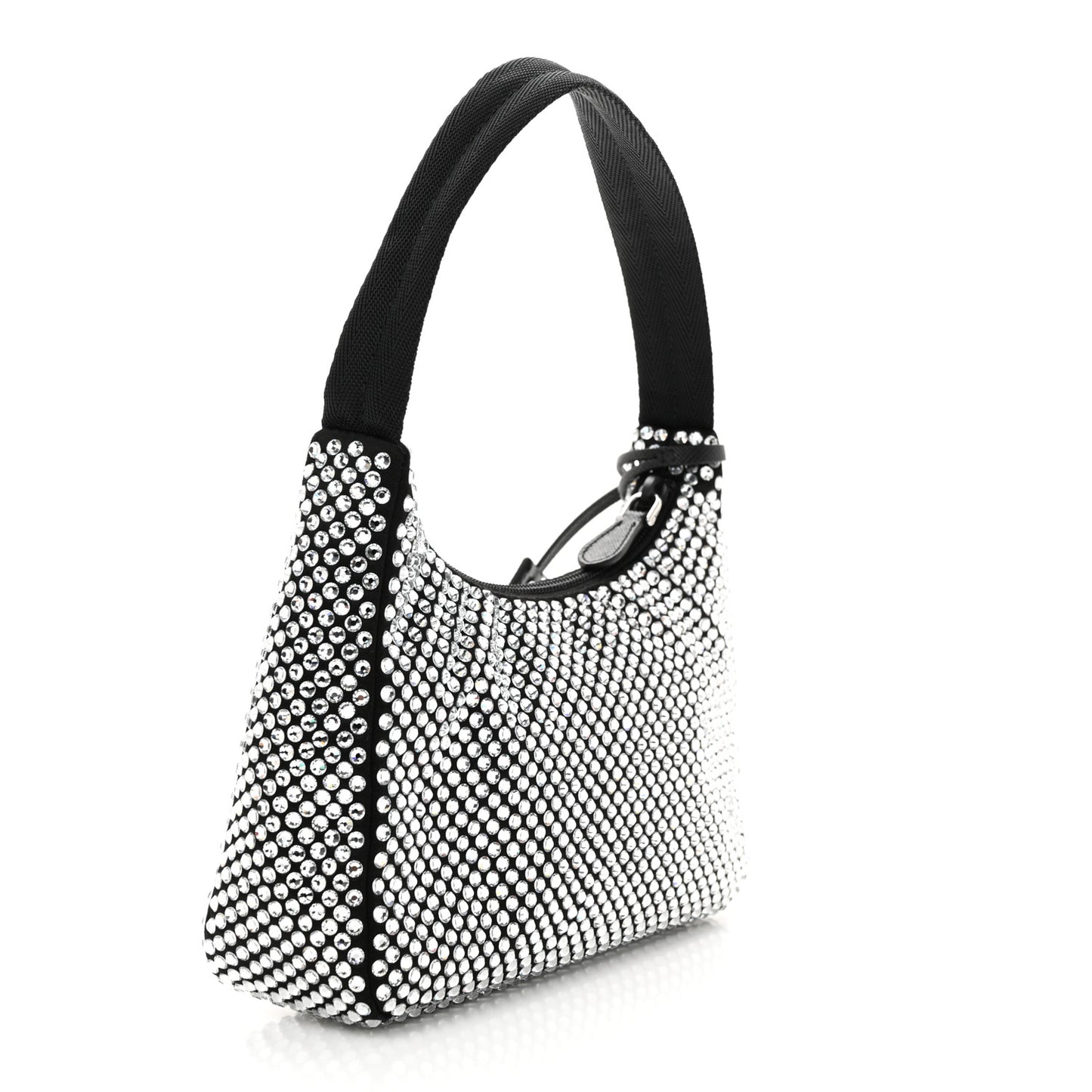 Satin Crystal Mini Re-Edition 2000 Bag Cristal
