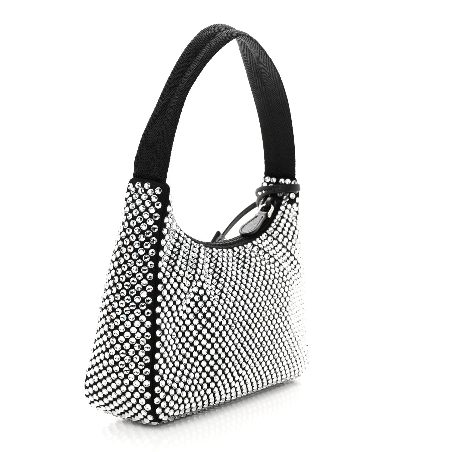 Prada Satin Crystal Mini Re-Edition 2000 Bag Cristal 3 of 10