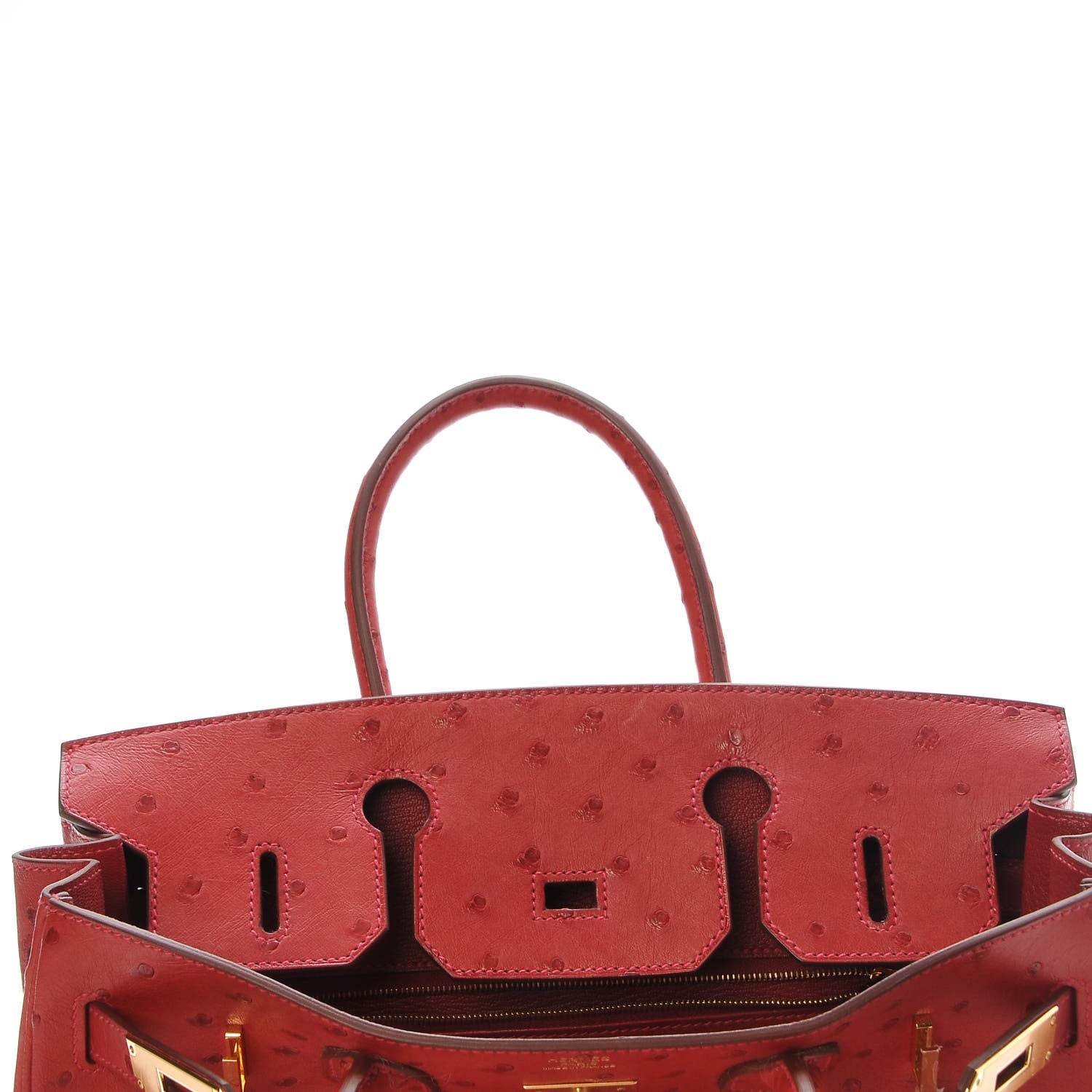 Hermes Ostrich Birkin 30 Rouge Vif 25 of 30