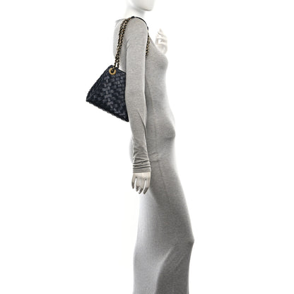 Bottega Veneta Nappa Intrecciato Small Parachute Chain Shoulder Bag Black 2 of 9