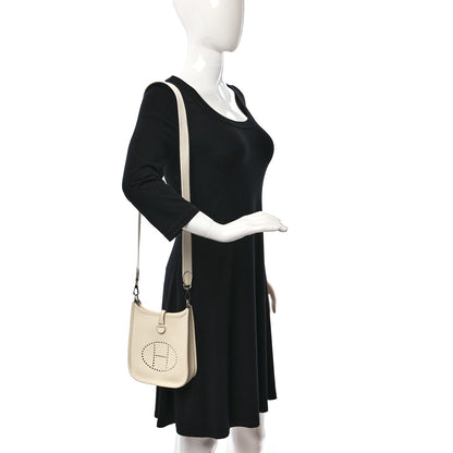 Hermes Taurillon Clemence Evelyne TPM Craie 2 of 9
