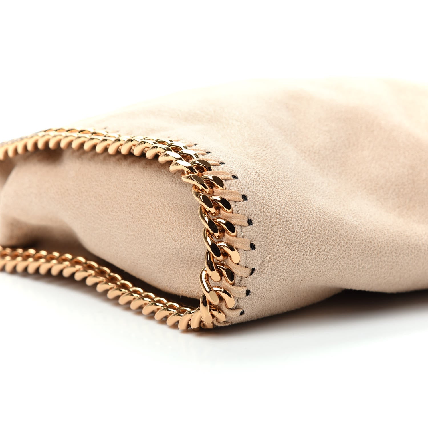 Stella McCartney Shaggy Deer Mini Falabella Fold Over Tote Beige 6 of 9