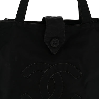 Chanel Nylon Button CC Tote Black 9 of 15