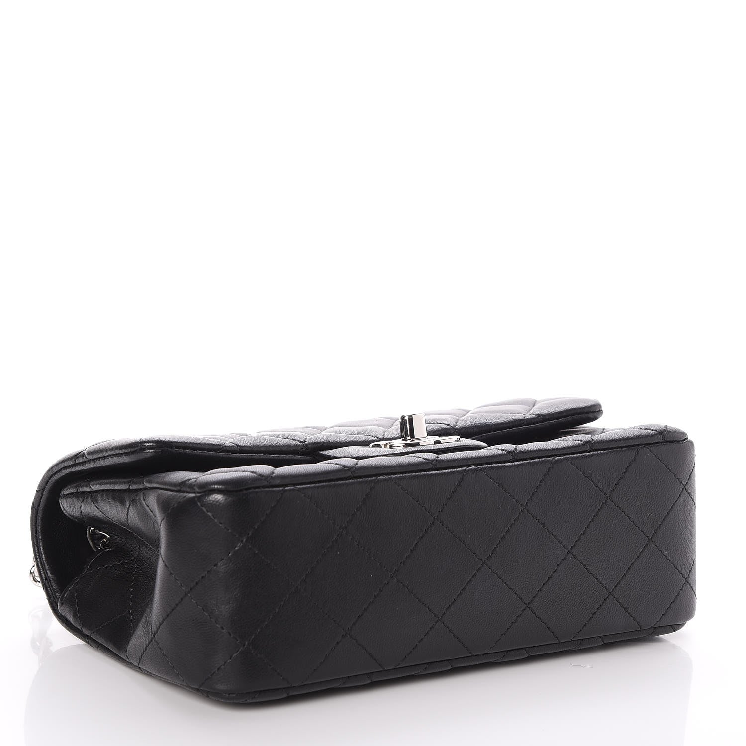 Chanel Lambskin Quilted Mini Rectangular Flap Black 4 of 8