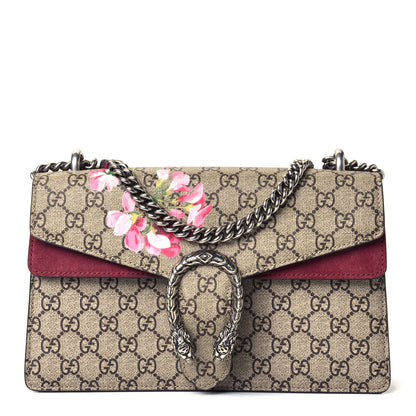 Gucci GG Supreme Monogram Blooms Small Dionysus Shoulder Bag Beige Multicolor Dry Rose 1 of 4