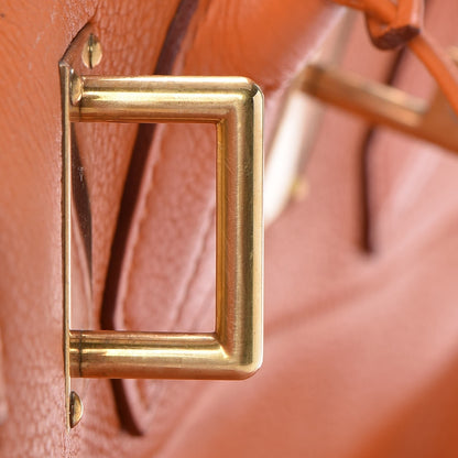 Hermes Taurillon Clemence HAC Birkin 40 Orange 12 of 33