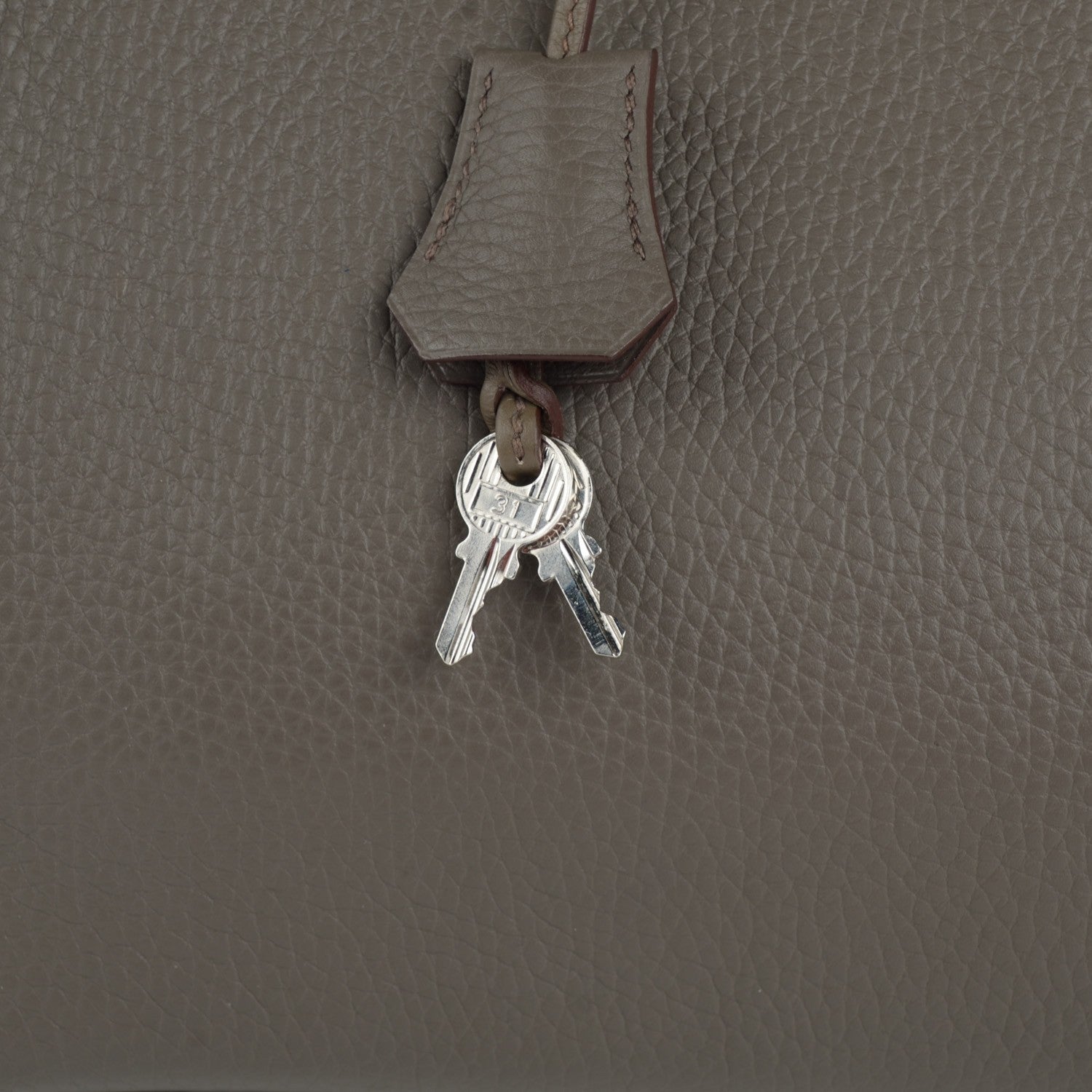 Hermes Taurillon Clemence Birkin 35 Etain 14 of 21
