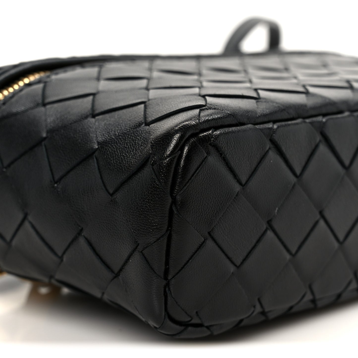Calfskin Intrecciato Bang Bang Vanity Case Black Black