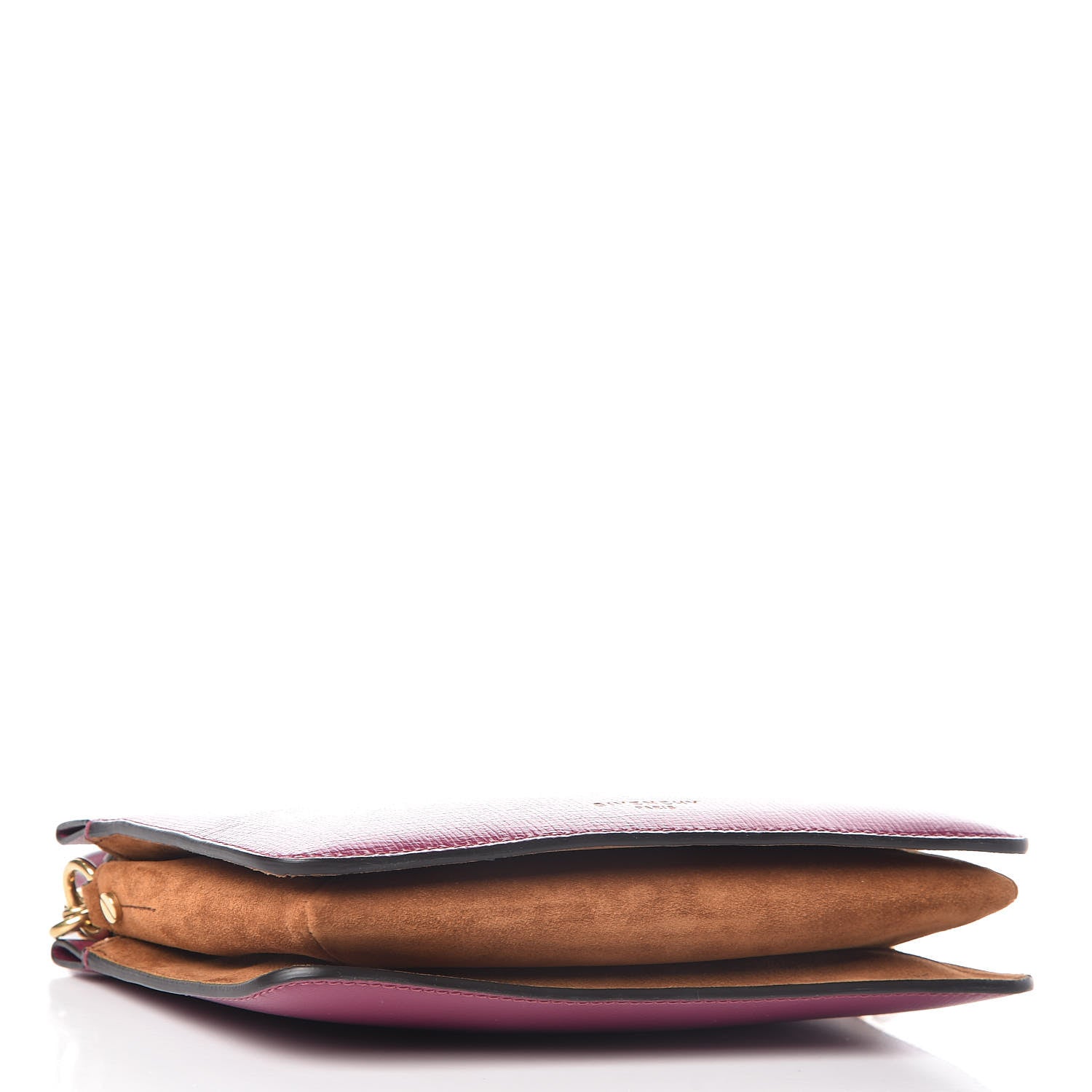 Givenchy Goatskin Suede Cross 3 Crossbody Bag Purple Chestnut 4 of 11