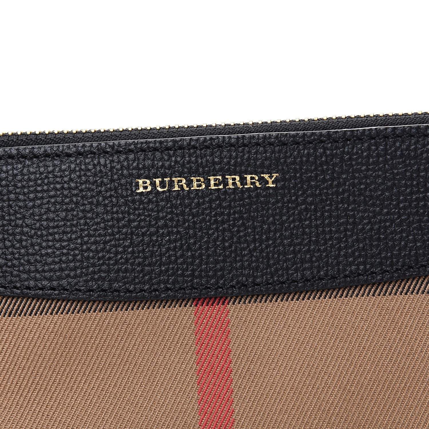 Burberry House Check Derby Peyton Crossbody Clutch Bag Black 8 of 9