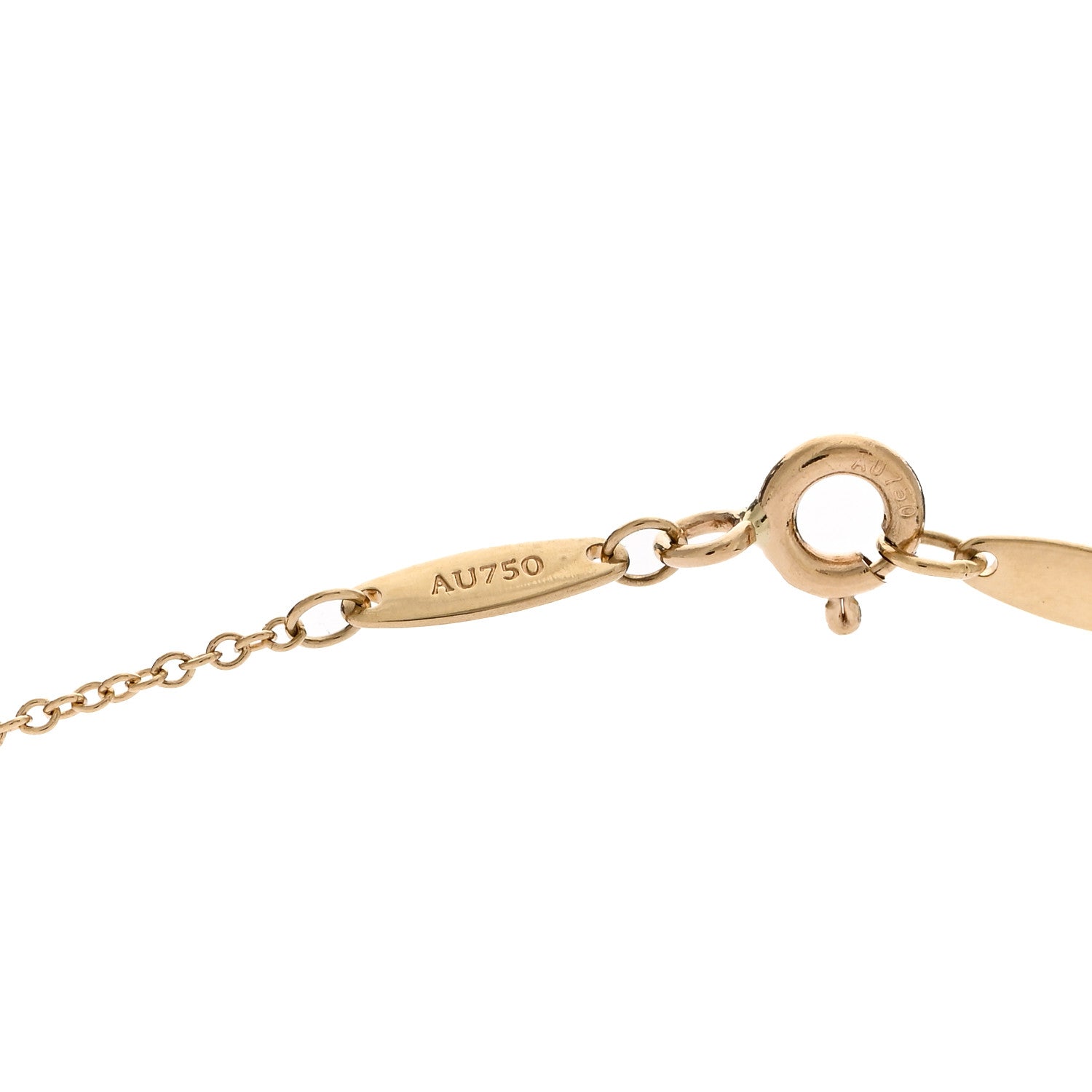 Tiffany 18K Yellow Gold Diamond .12ct Elsa Peretti Diamonds by the Yard Pendant Necklace 5 of 5