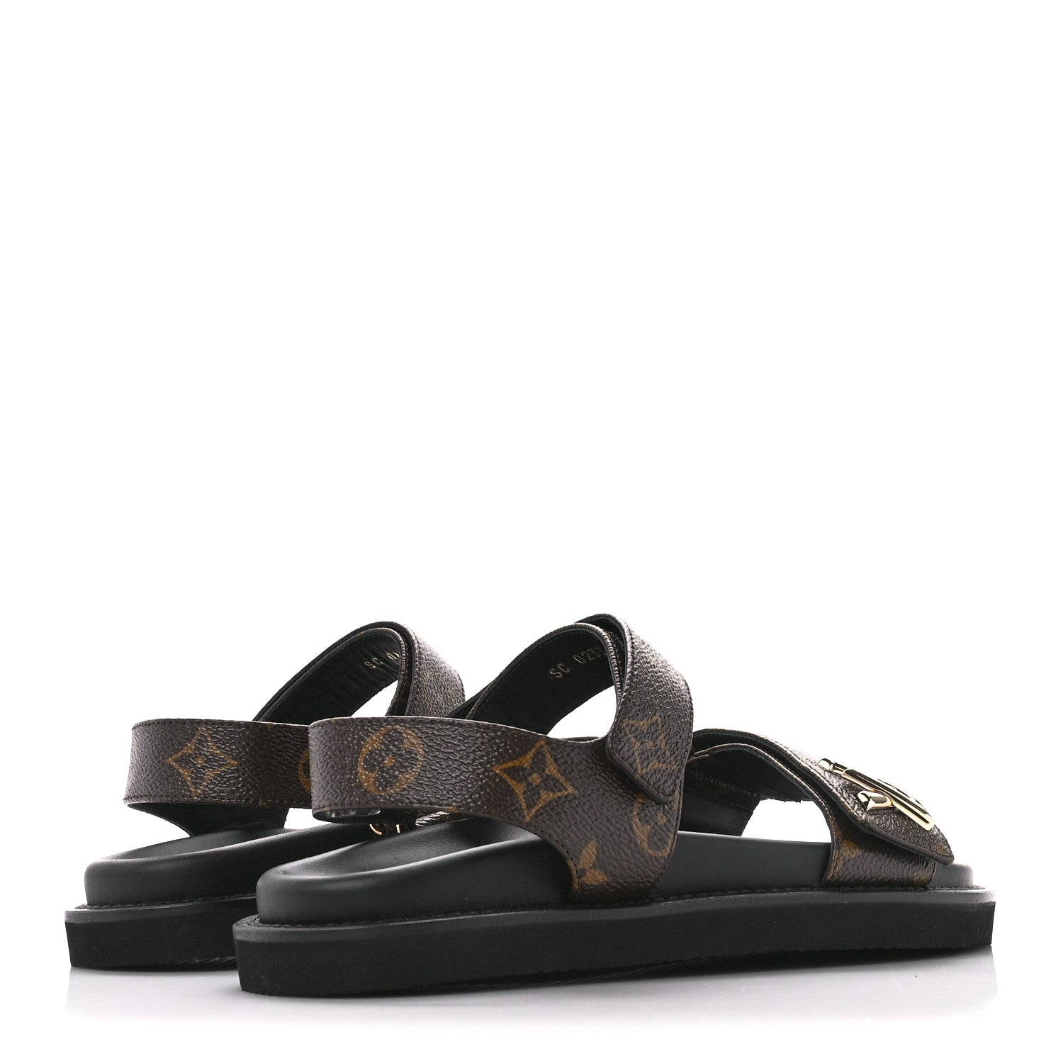 Louis Vuitton Monogram LV Sunset Comfort Flat Sandals 38 Cacao Brown 4 of 8