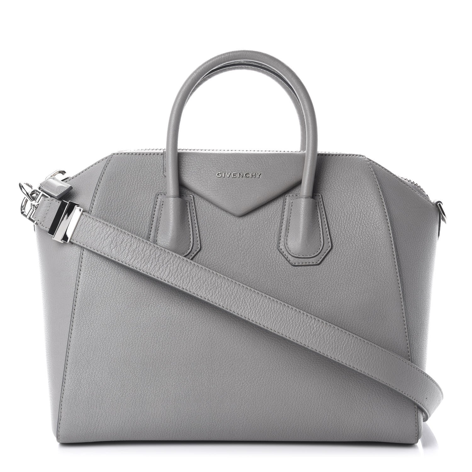 Givenchy Sugar Goatskin Medium Antigona Pearl Grey 1 of 13