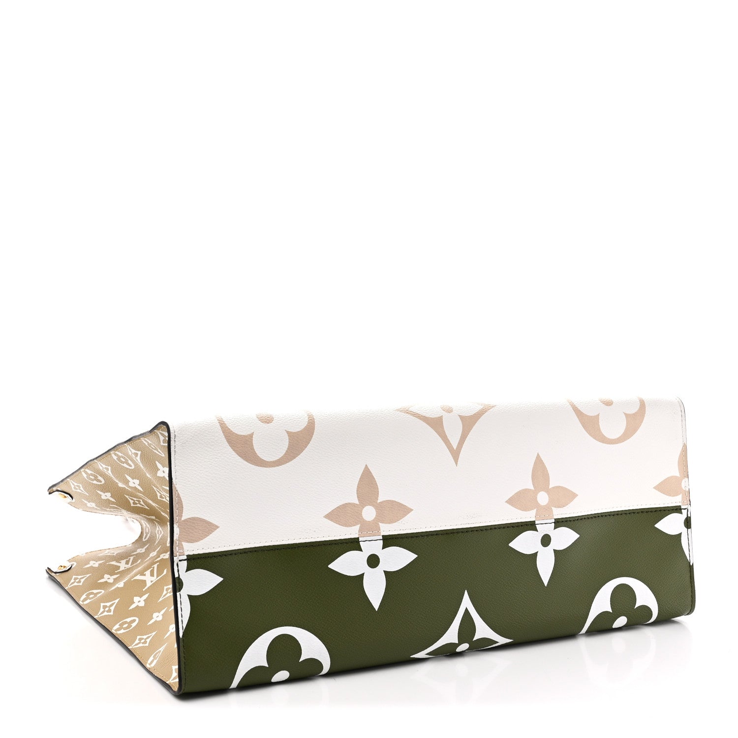 Louis Vuitton Monogram Giant Onthego GM Kaki Beige 4 of 9