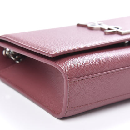 Saint Laurent Grain De Poudre Small Classic Monogram Kate Satchel Mystic Rose 8 of 9