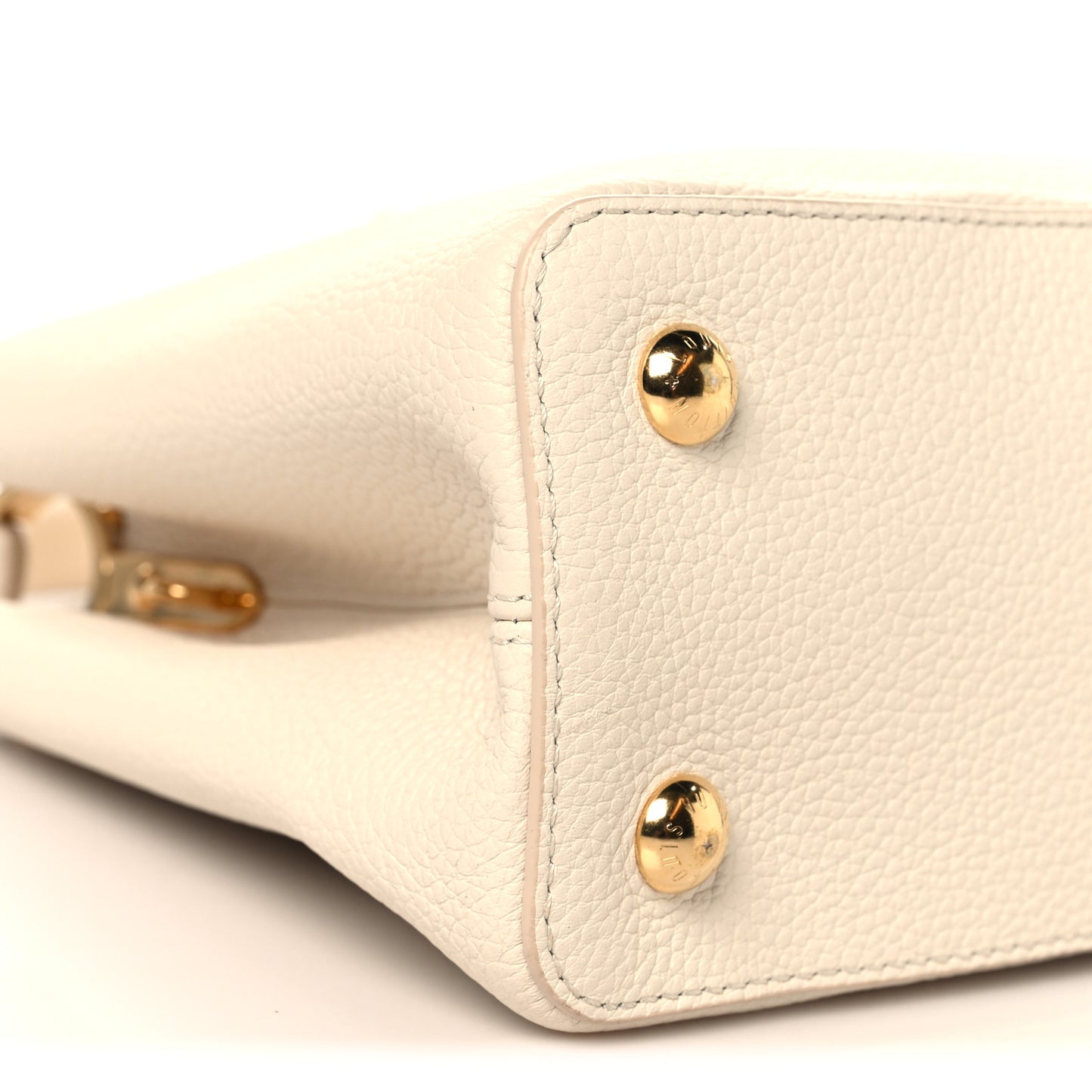 Taurillon Capucines MM Cream Plume Yellow