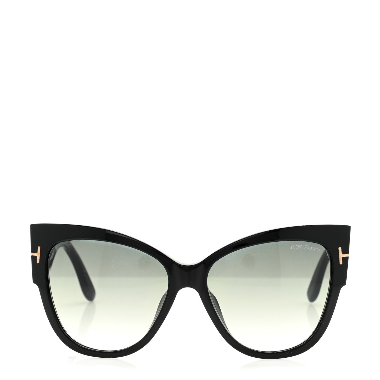 Acetate Anoushka Cat Eye Sunglasses TF371 Black