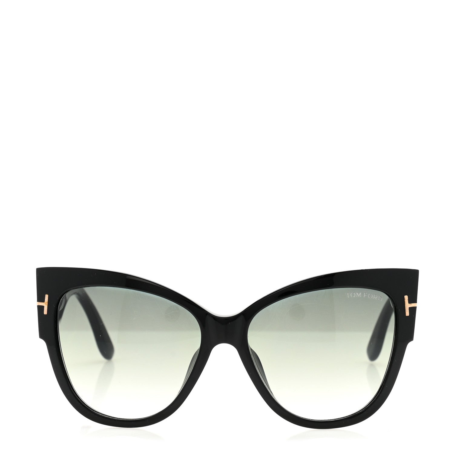 Tom Ford Acetate Anoushka Cat Eye Sunglasses TF371 Black 2 of 9