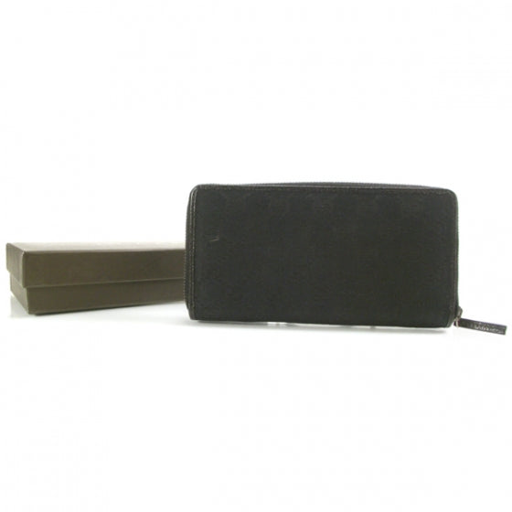 Gucci Black Signature Monogram GG Wallet 2 of 8