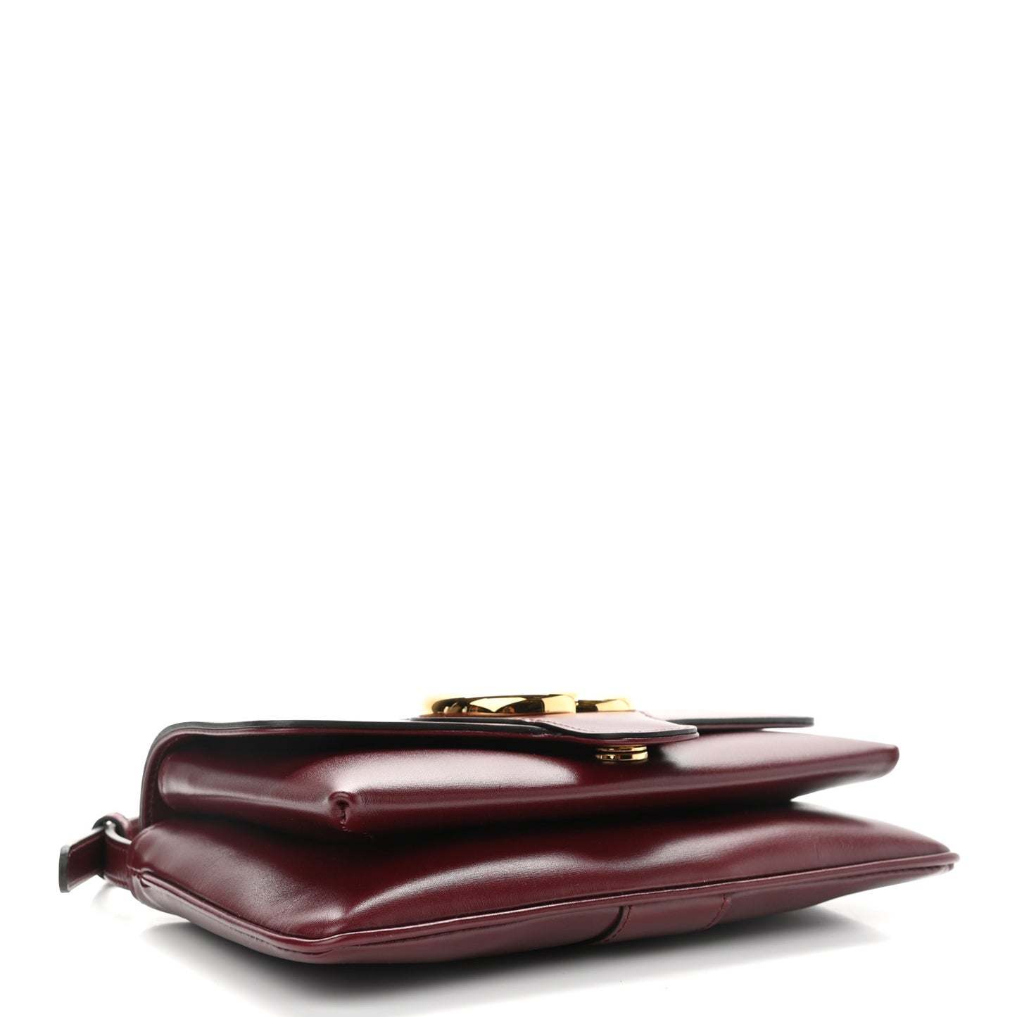 Vitello Palmellato Lux Small Arli Flap Shoulder Bag Vintage Bordeaux