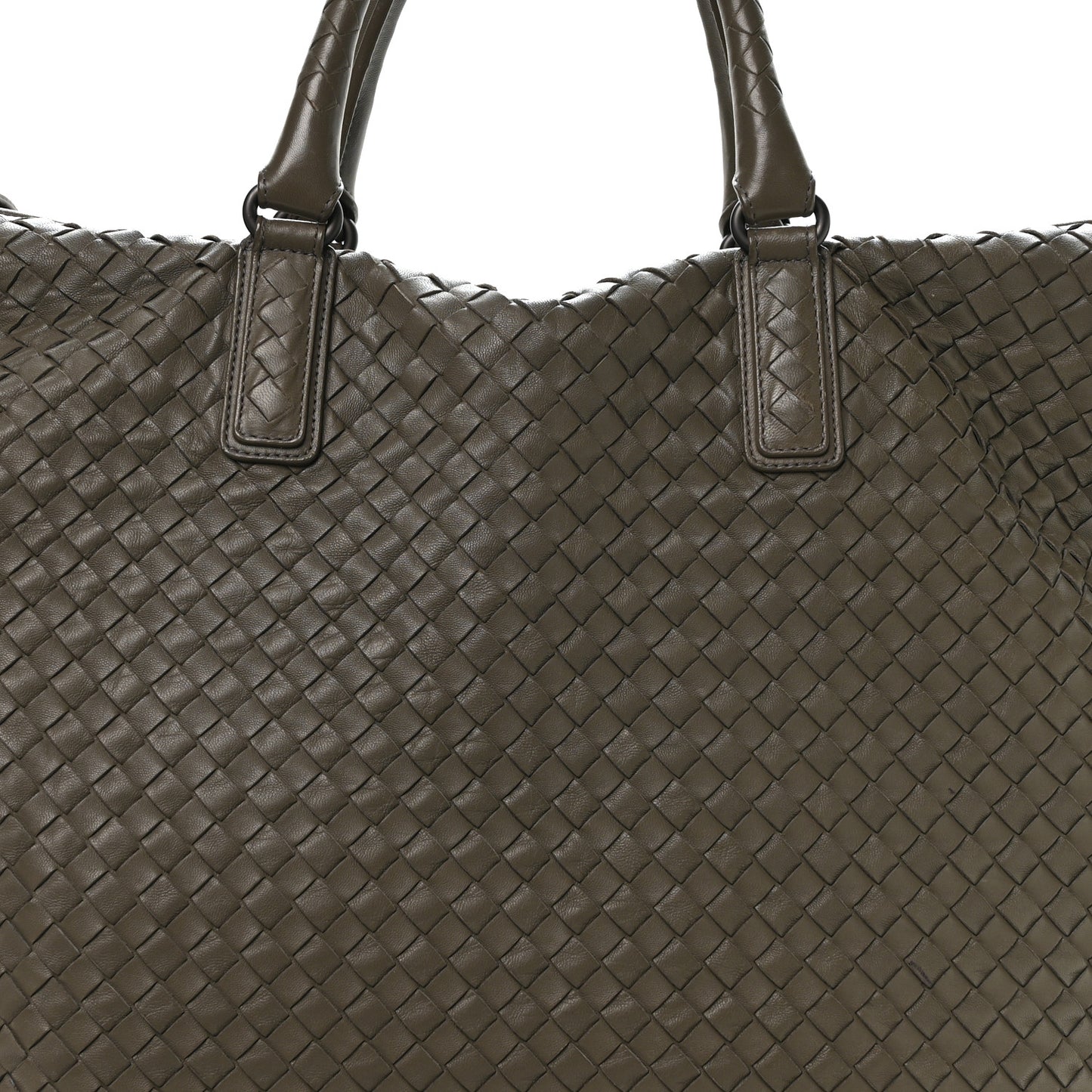Nappa Intrecciato Maxi Convertible Tote Steel