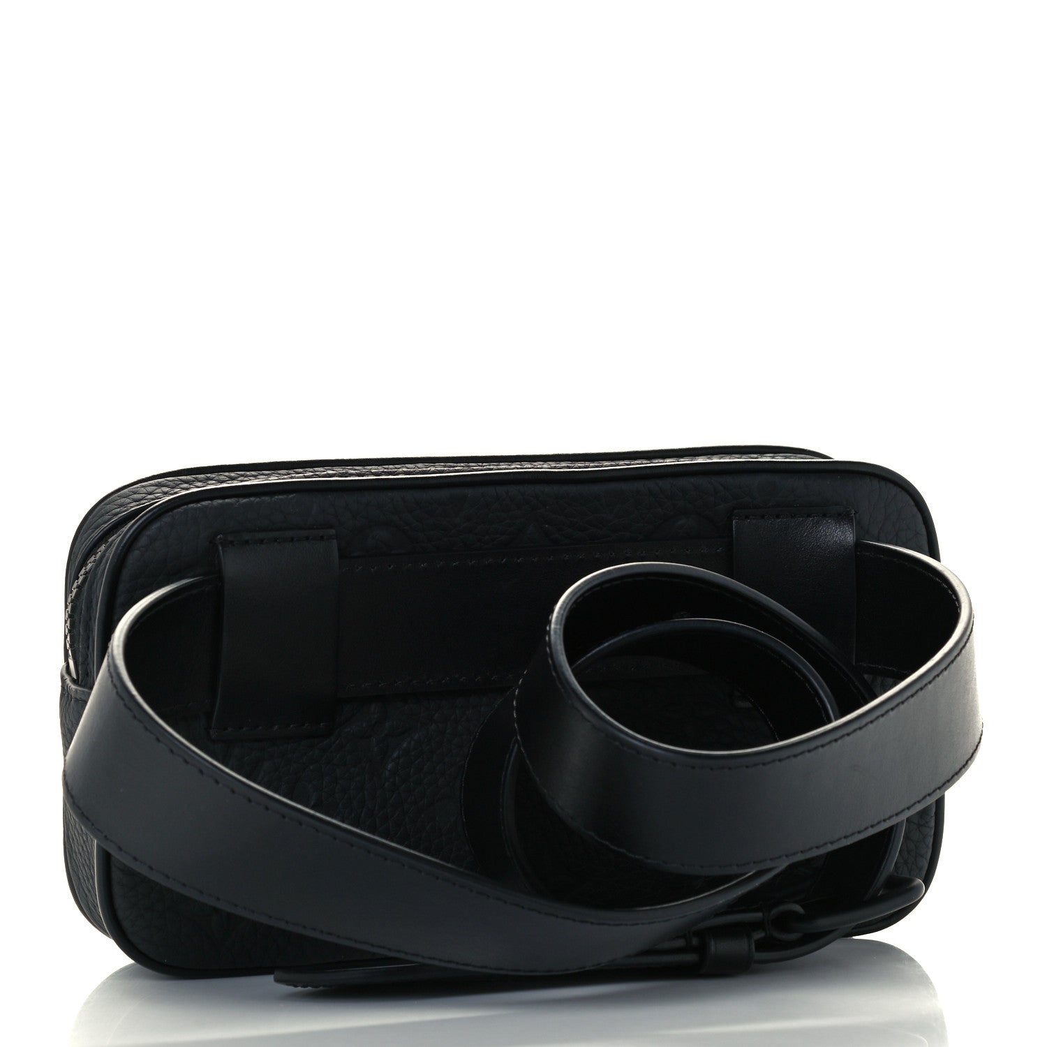 Louis Vuitton Taurillon Monogram Uniformes Solar Ray Soft Pochette Volga Belt Bag Black 3 of 10