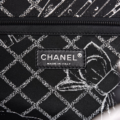 Chanel Calfskin Large Essential 31 Rue Cambon Tote White Black 6 of 14