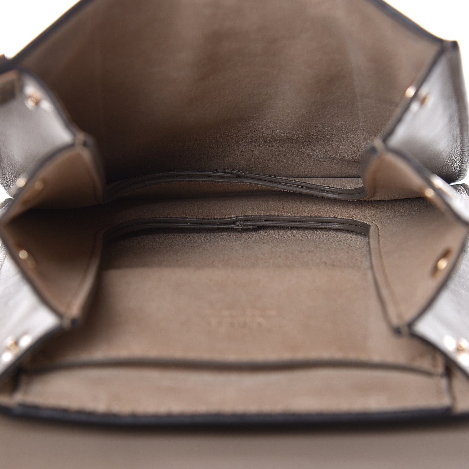Chloe Suede Calfskin Mini Faye Bracelet Bag Motty Grey 5 of 10
