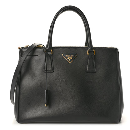 Prada Saffiano Medium Galleria Double Zip Tote Black 1 of 10