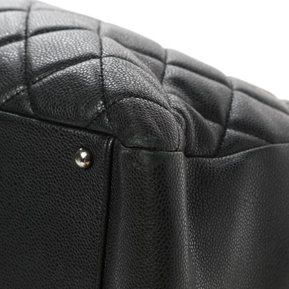 Chanel Caviar Quilted XXL Grand Shopping Tote GST Dark Grey 10 of 17