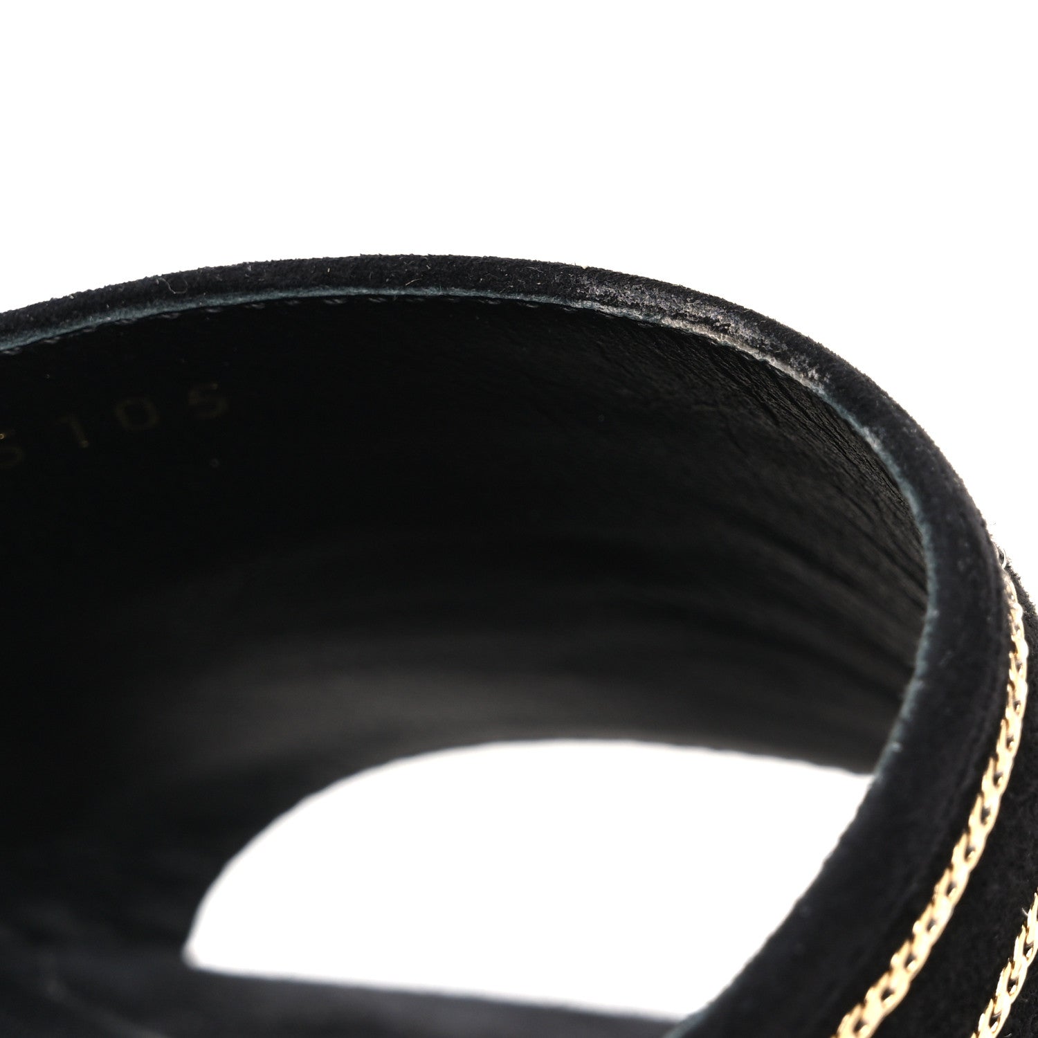 Chanel Suede Chain Flat Mule Sandals 39 Black 11 of 12