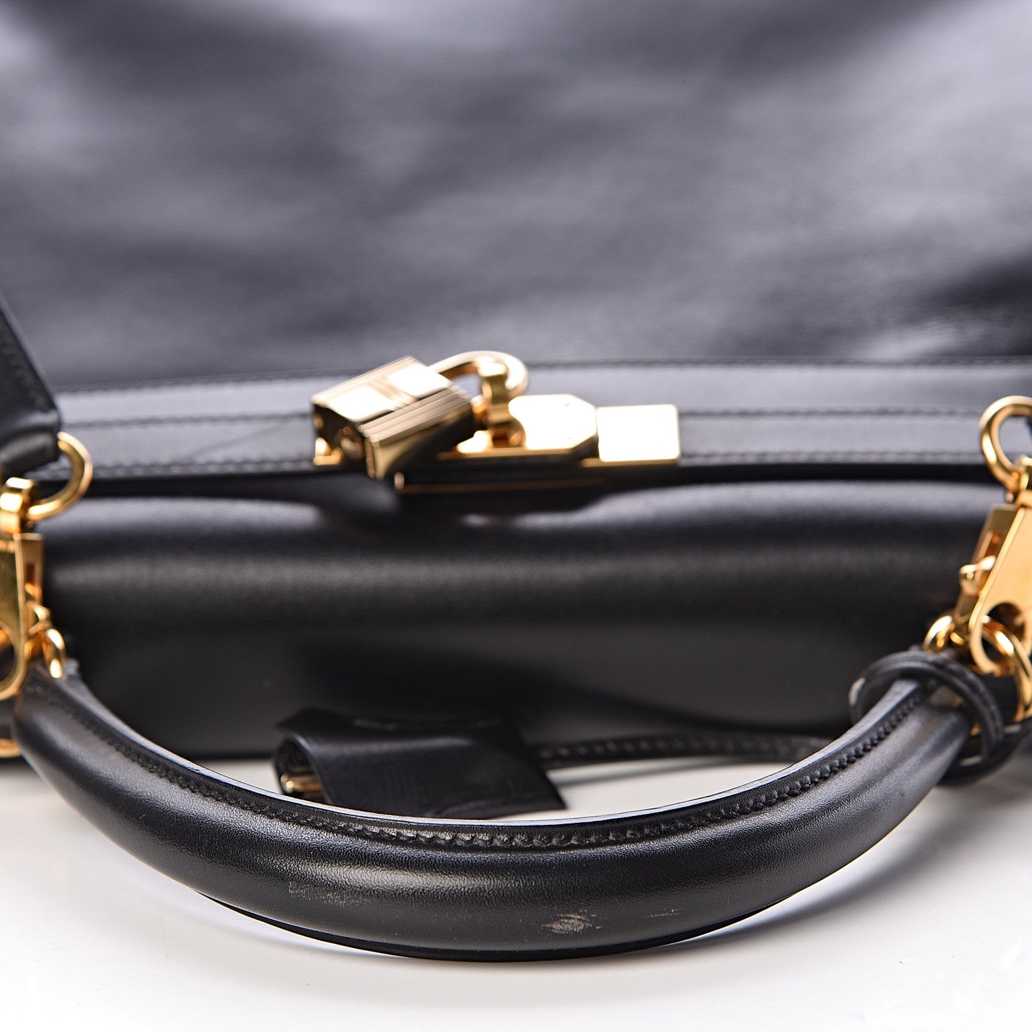 Hermes Box Kelly Retourne 28 Black 13 of 43