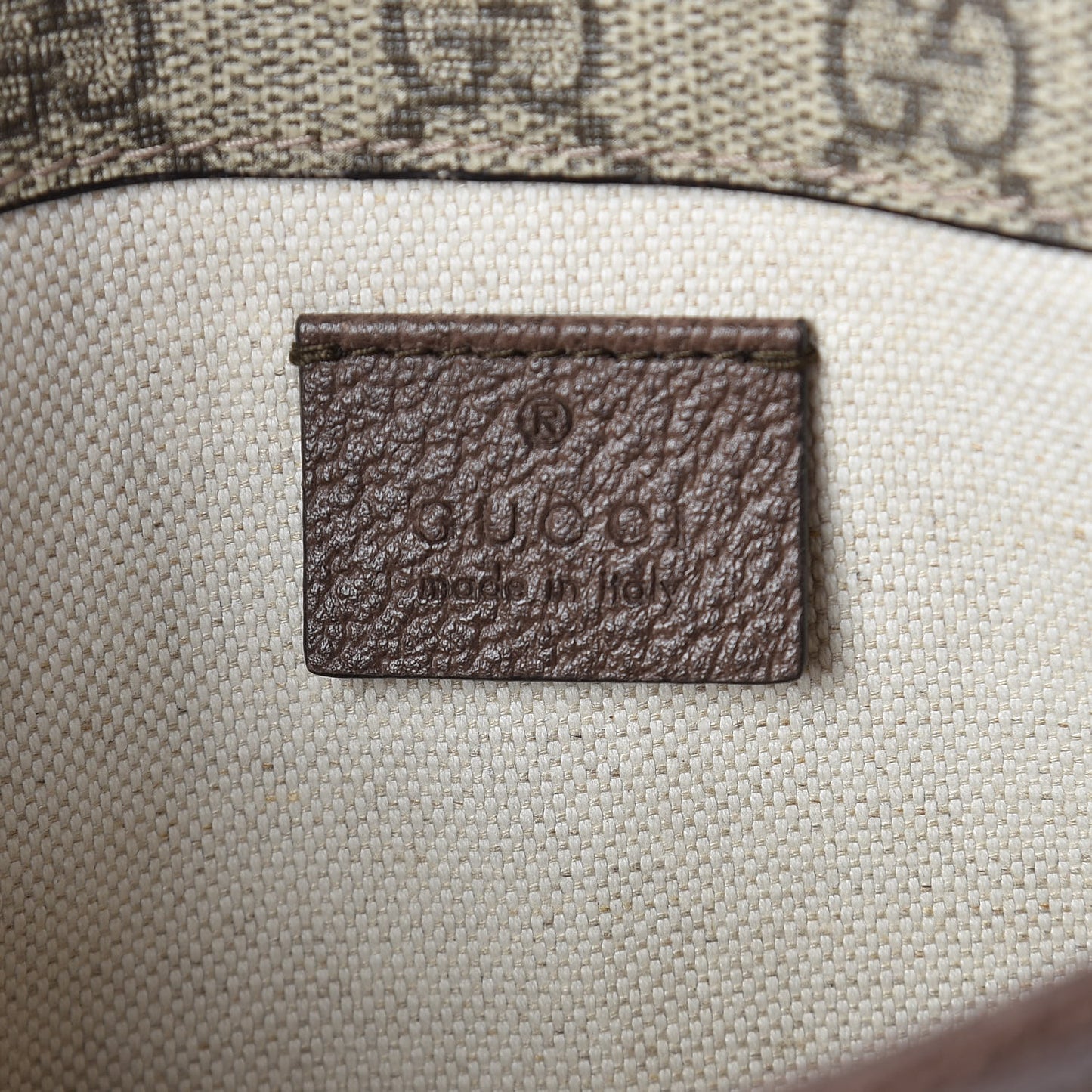 GG Supreme Monogram Neo Vintage Web Belt Bag Brown