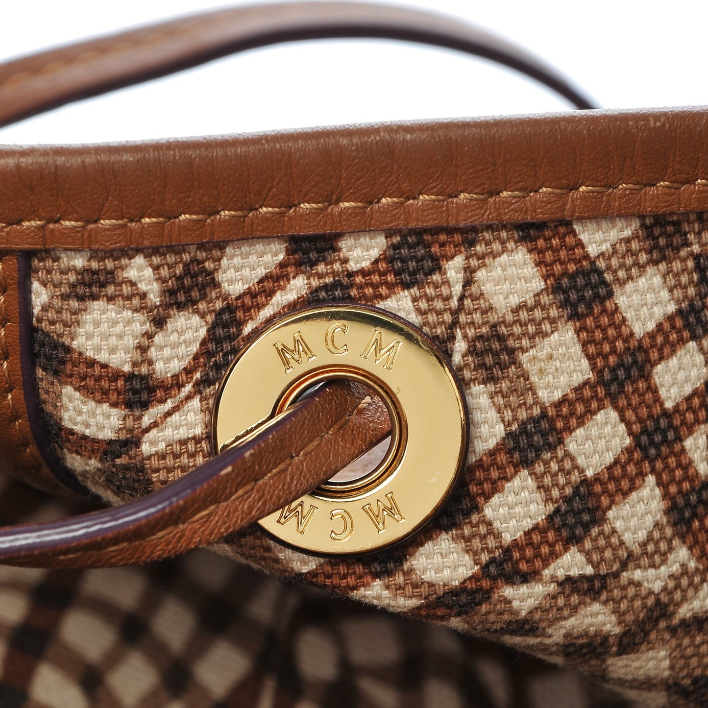 Visetos Medium Liz Reversible Shopper Tote Cognac