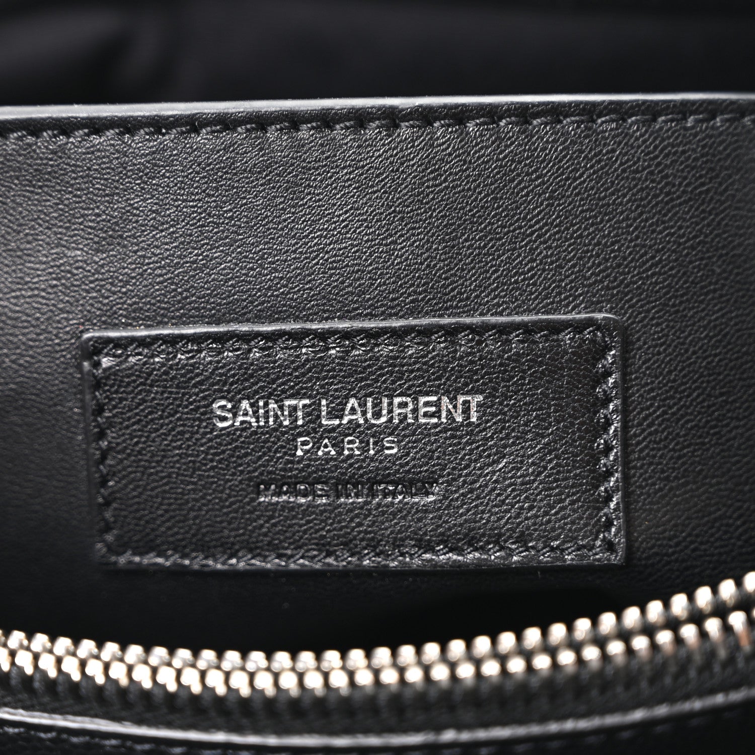 Saint Laurent Grain De Poudre Medium West Hollywood Monogram Fold-Over Black 6 of 10