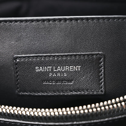 Saint Laurent Grain De Poudre Medium West Hollywood Monogram Fold-Over Black 6 of 10
