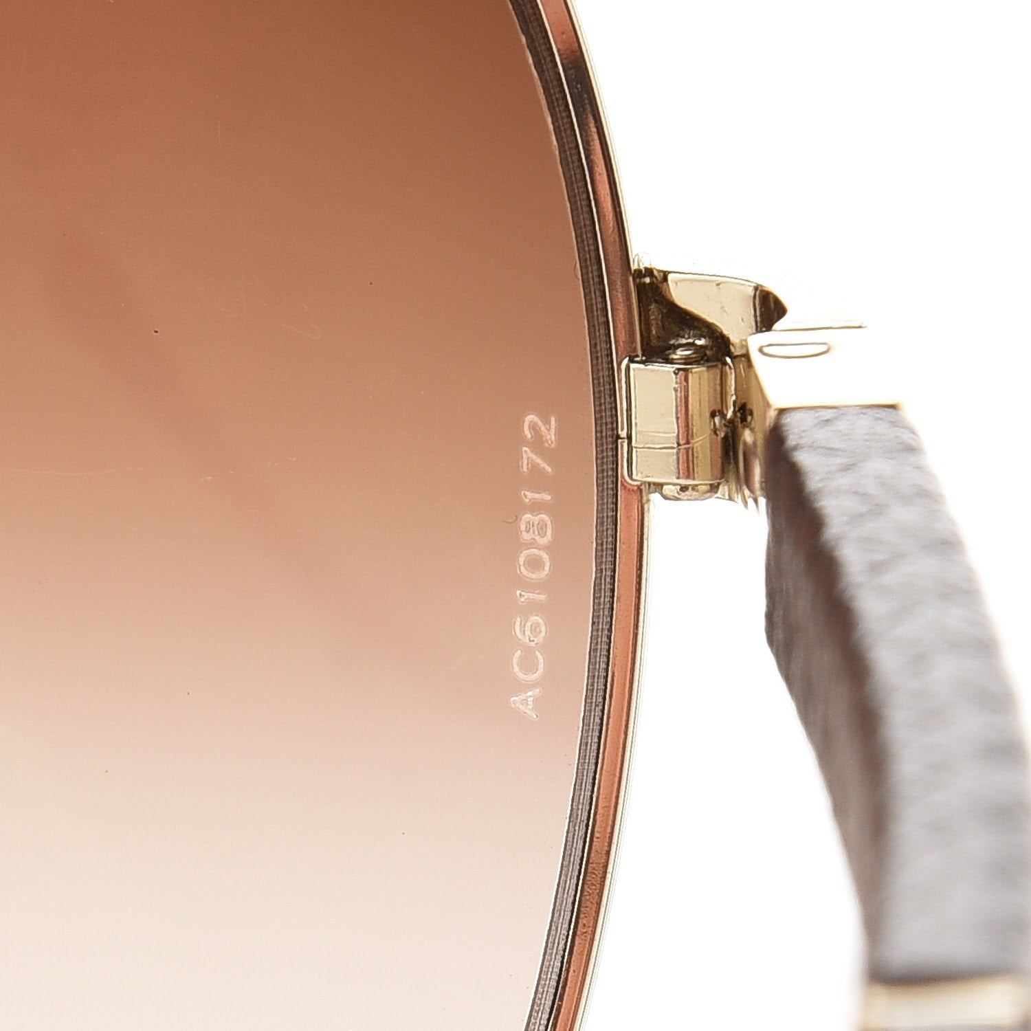 Chanel Pilot Quiltied Sunglasses 4196-Q Gold 7 of 9