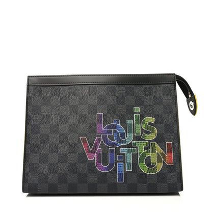 Louis Vuitton Damier Graphite Pochette Voyage MM Yellow 1 of 6