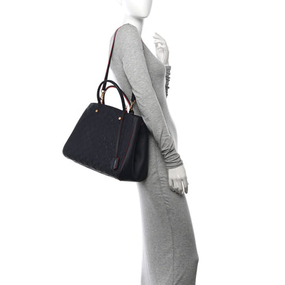 Louis Vuitton Empreinte Montaigne GM Marine Rouge 2 of 10