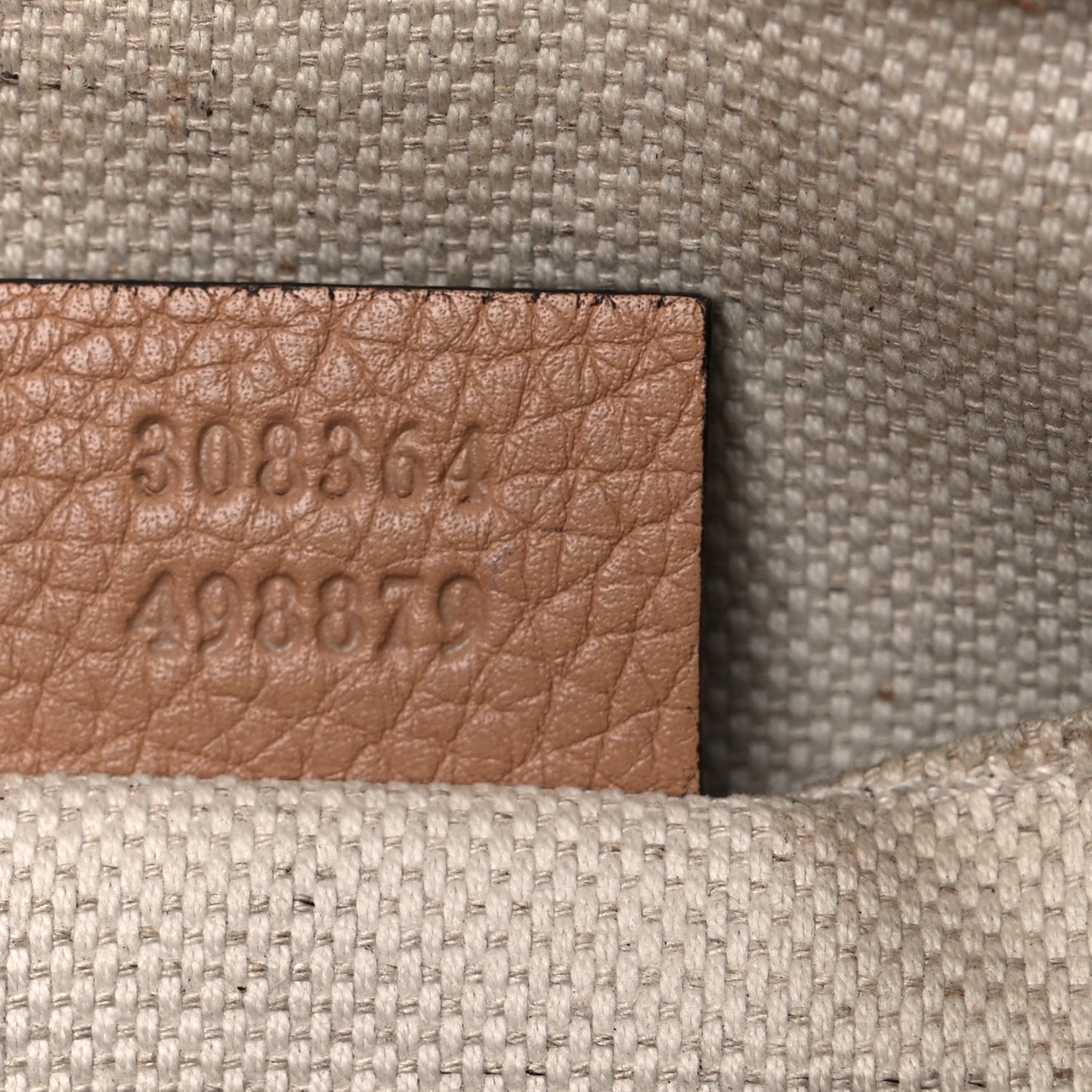 Pebbled Calfskin Small Soho Disco Bag Camelia