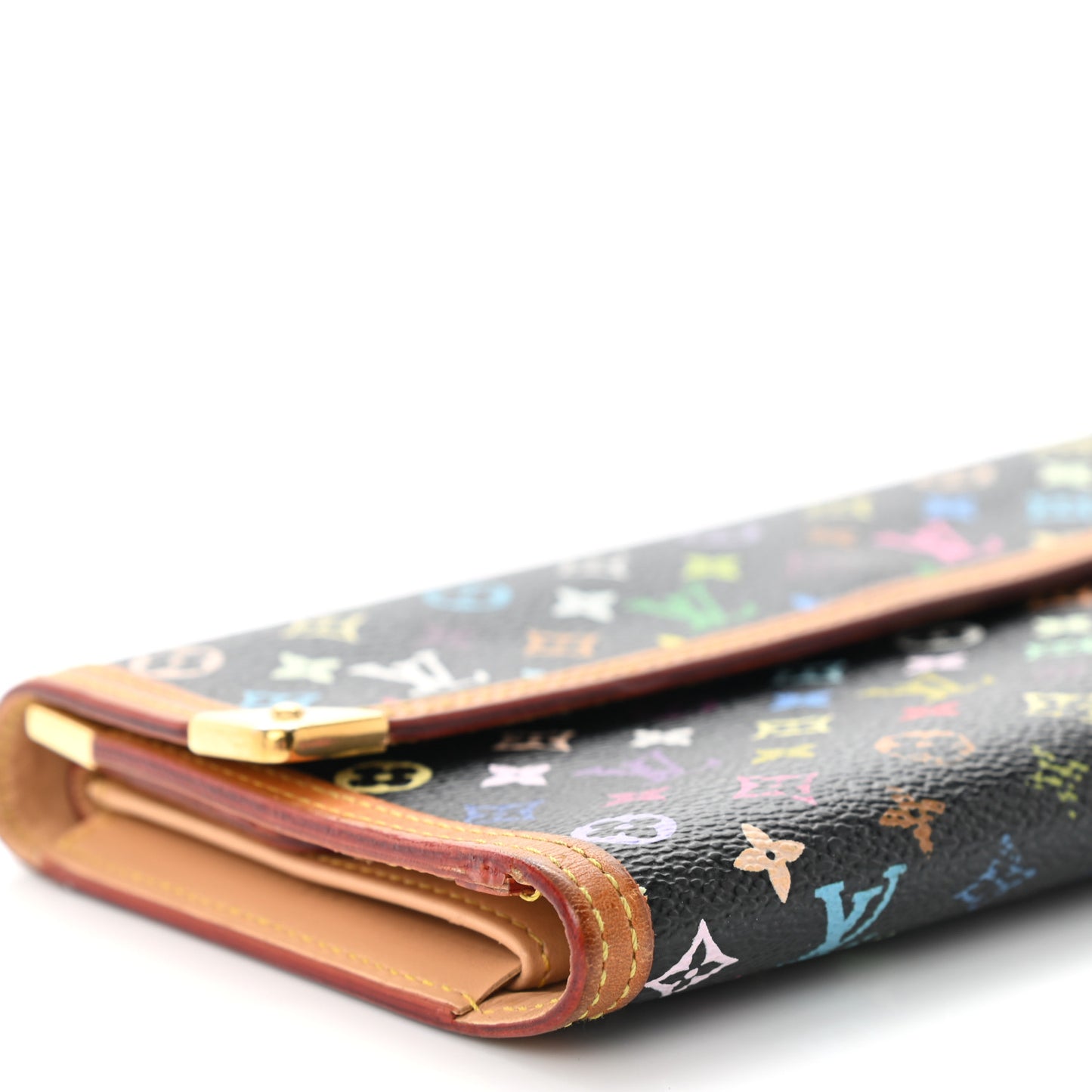 Monogram Multicolor Porte Tresor International Wallet Black