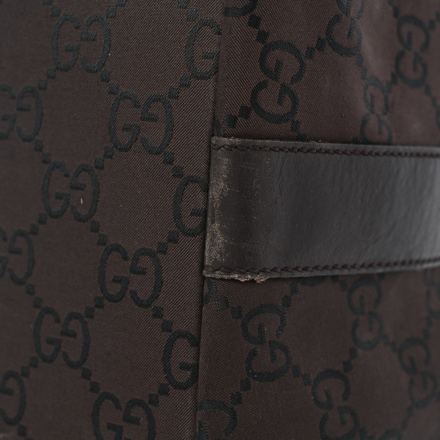 Nylon Monogram Extra Large Hobo Dark Brown