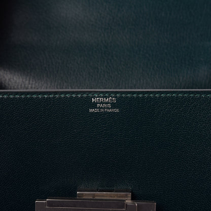 Hermes Chevre Mysore Cinhetic Boxy Top Handle Bag Vert Cypress 8 of 11