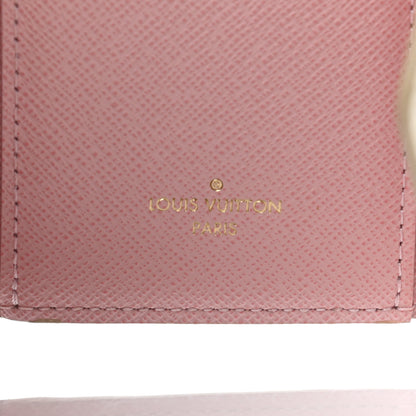 Louis Vuitton Damier Azur Victorine Wallet Rose Ballerine 6 of 6