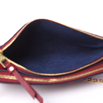 Louis Vuitton Empreinte Double Zip Pochette Cherry Berry 6 of 10